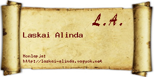 Laskai Alinda névjegykártya
